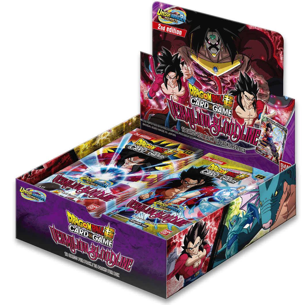 Dragon Ball Super Card Game UW2 Booster Box Vermilion Bloodline second edition