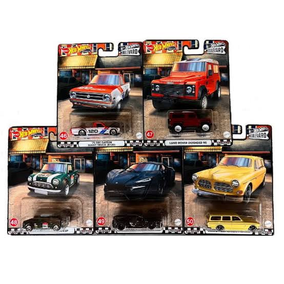 Boulevard Mix 2 from 2022 - Hot Wheels - GJT68-956K - Set